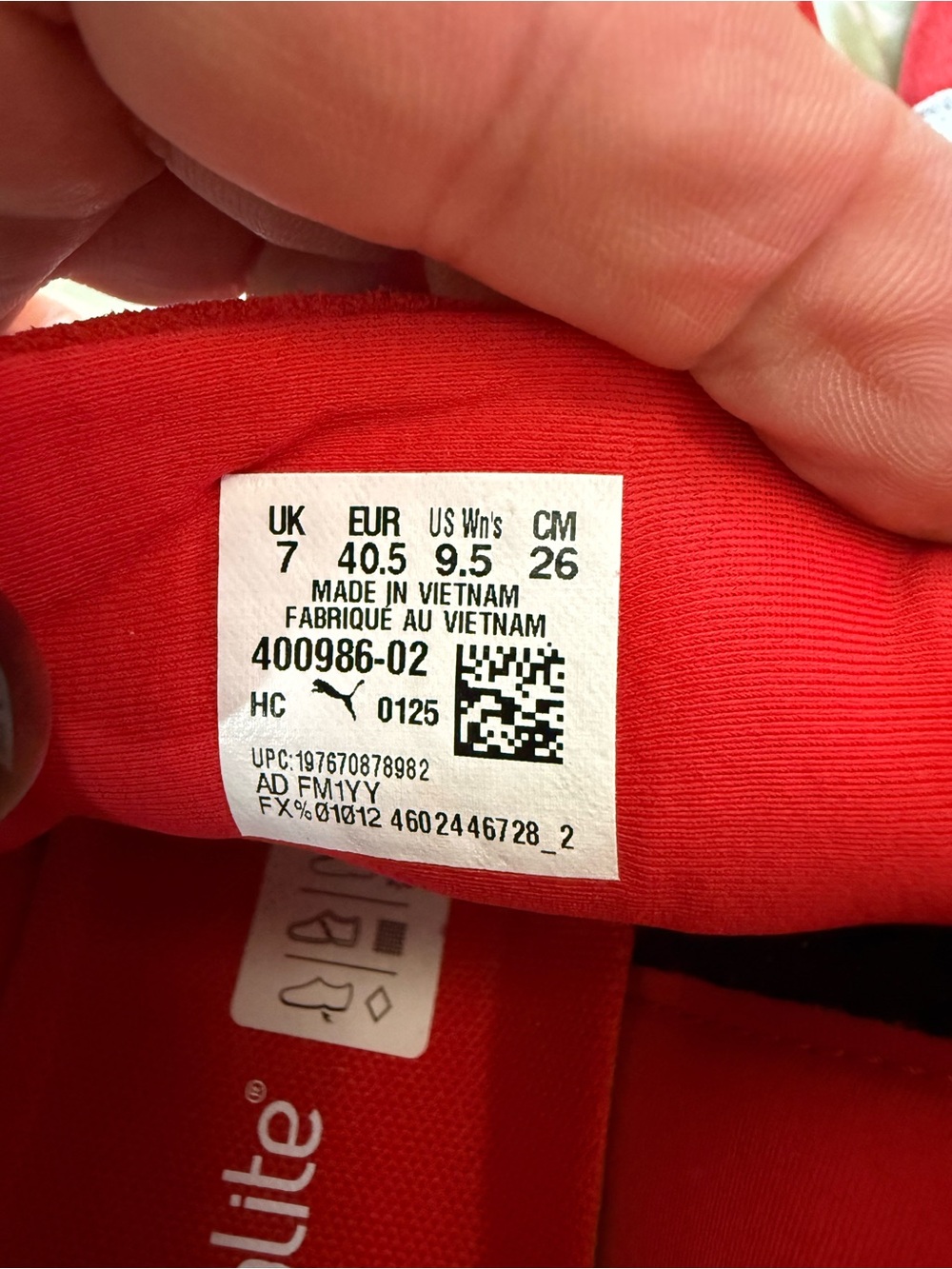 Puma Red Suede Sneakers with White Formstrip - Picture 5 of 5